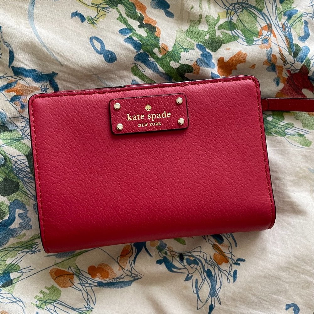 Kate Spade Grove Street Tellie Leather Wallet Red